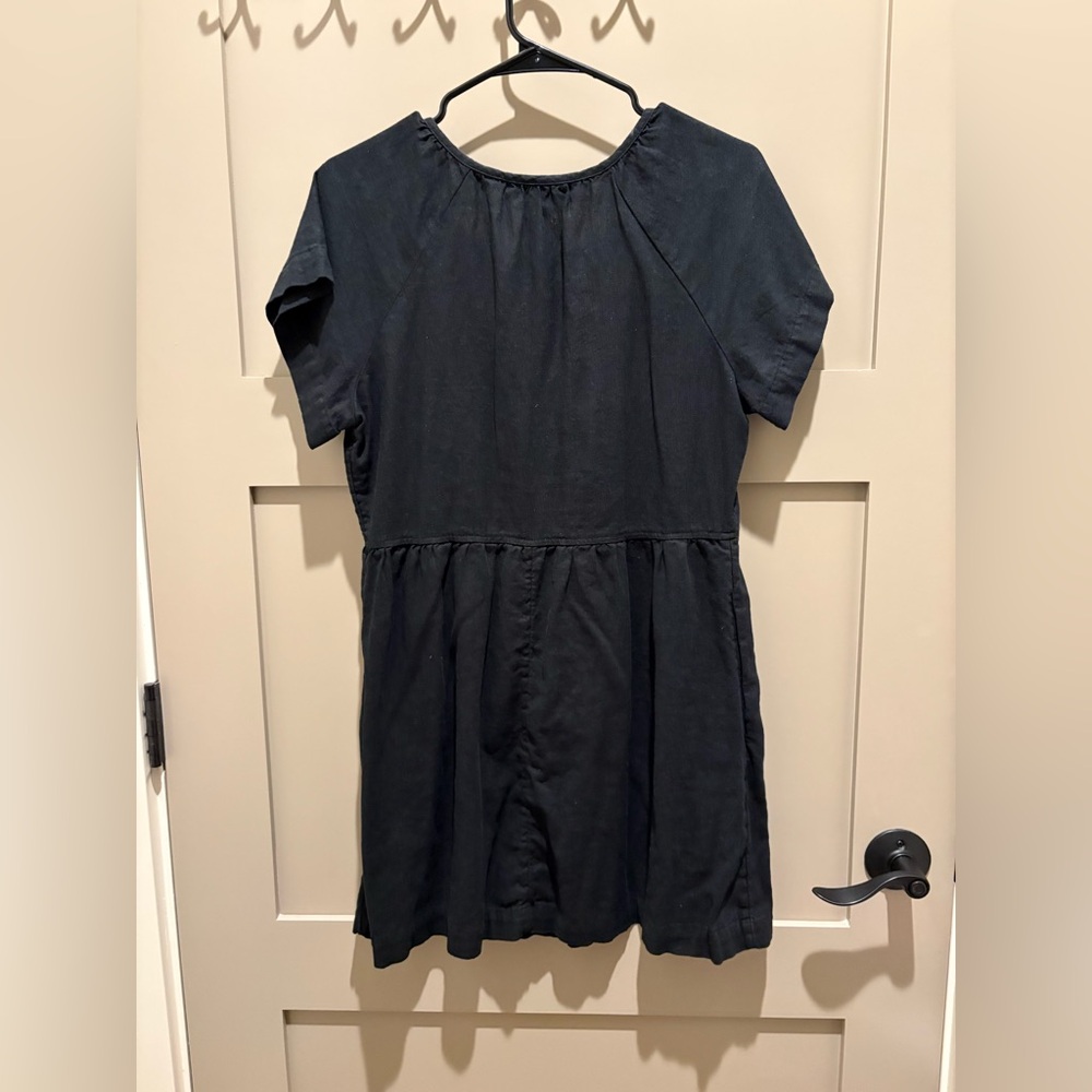 Universal Thread Black V-Neck Babydoll Dress - Picture 3 of 4